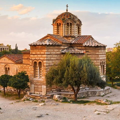 Παλαιότερη φωτογραφία των Αγίων Αποστόλων.