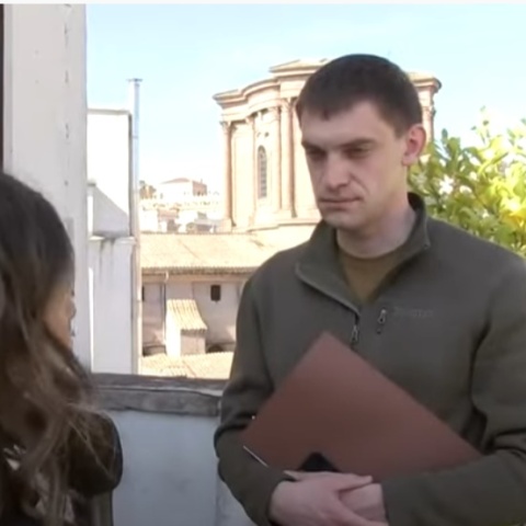 O δήμαρχος Μελιτόπολης, Ivan Fedorov, σε συνέντευξή του στο Rai