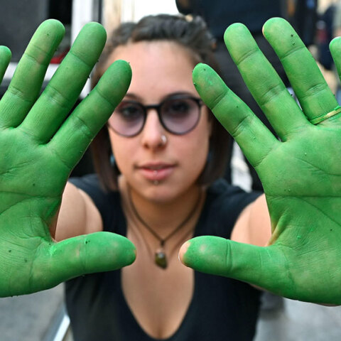 Διαδηλωτές διαμαρτύρονται για την κλιματική αλλαγή