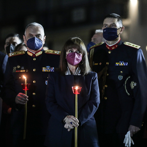 H Πρόεδρος της Δημοκρατίας Κατερίνα Σακελλαροπούλου