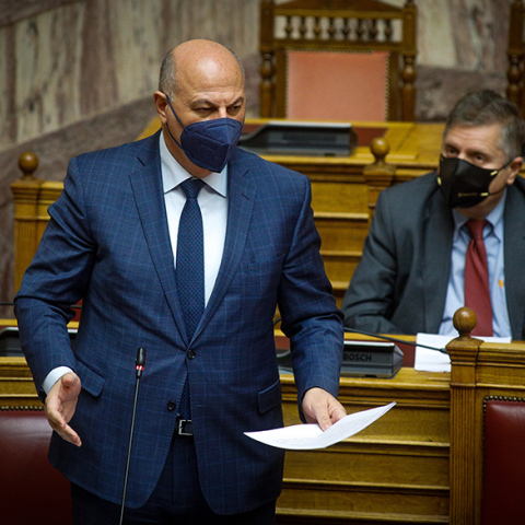 Ο υπουργός Δικαιοσύνης Κώστας Τσιάρας