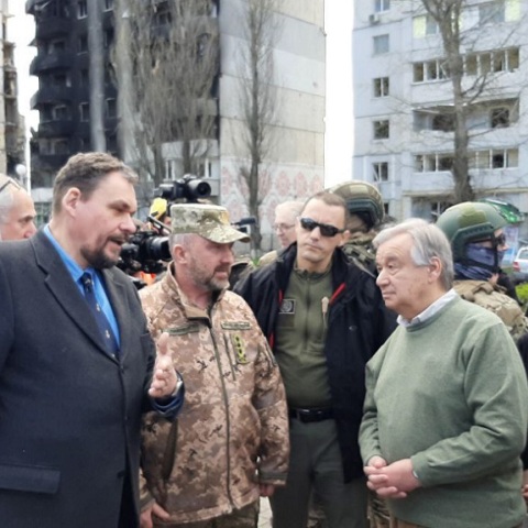 Ουκρανία - ΟΗΕ: «Ένας πόλεμος είναι κάτι παράλογο τον 21ο αιώνα»