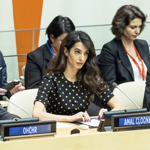 Η Αμάλ Κλούνεϊ μίλησε στον ΟΗΕ