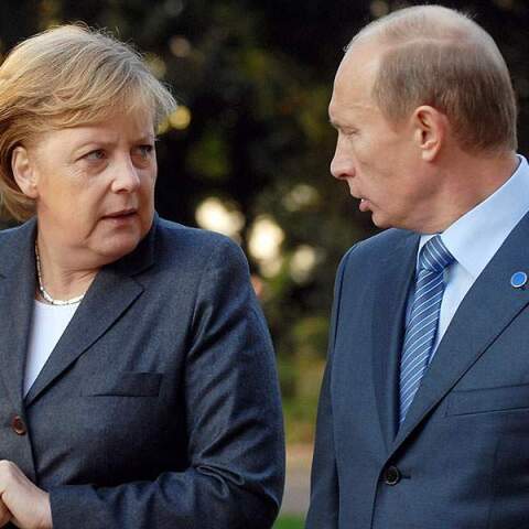 Η Ανγκέλα Μέρκελ και ο Βλαντιμίρ Πούτιν