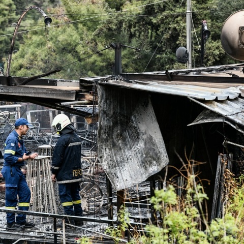 ΠΥΡΚΑΓΙΑ ΣΕ ΧΩΡΟ ΕΣΤΙΑΣΗΣ ΣΤΗ ΠΕΡΙΟΧΗ ΤΟΥ ΜΕΤΣ (ΤΑΤΙΑΝΑ ΜΠΟΛΑΡΗ / EUROKINISSI)