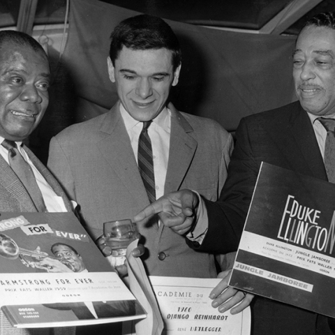 Louis Armstrong, Rene Urtreger και Duke Ellington 