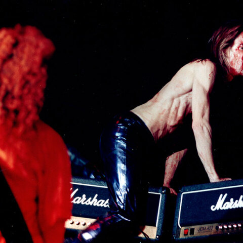 Στιγμιότυπο από τη συναυλία του Iggy Pop στην Αθήνα το 1996