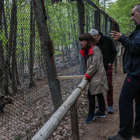 Η Κατερίνα Σακελλαροπούλου στο Νυμφαίο στις εγκαταστάσεις του Αρκτούρου