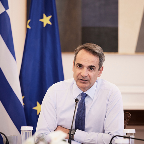 Ο Έλληνας πρωθυπουργός Κυριάκος Μητσοτάκης