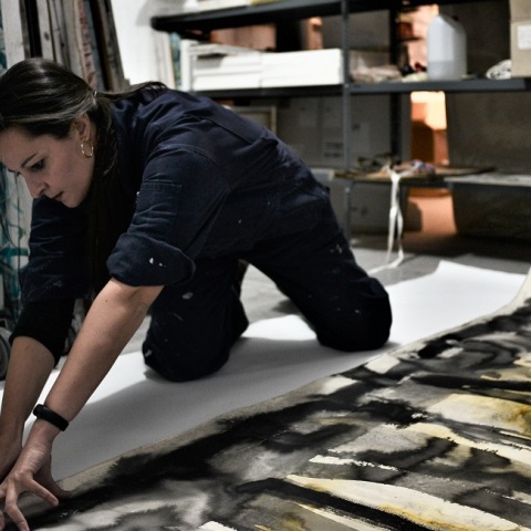 Η εικαστικός Ελεάννα Μαρτίνου 