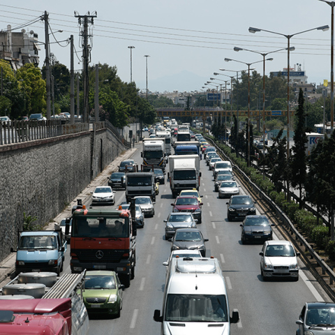 Κίνηση στους δρόμους της Αθήνας (Φωτογραφία αρχείου)