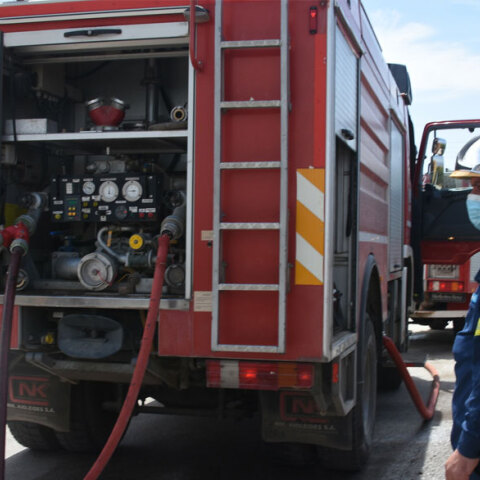 Πυροσβέστες έσπευσαν στη ΒΙΠΕ Ηρακλείου μετά την έκρηξη