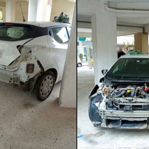 «Φτερά» έκαναν τα εξαρτήματα από σταθμευμένο σε πιλοτή αυτοκίνητο στη Θεσσαλονίκη