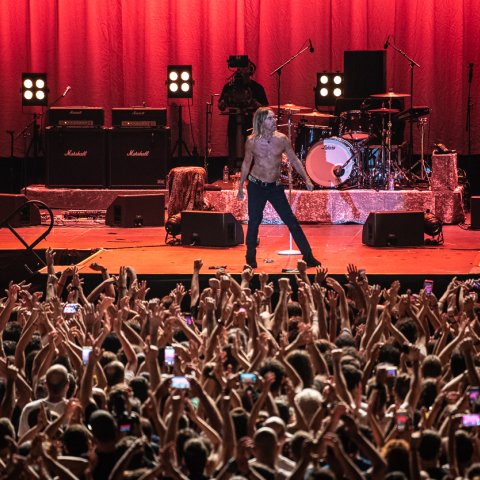 Στιγμιότυπο από τη συναυλία του Iggy Pop στο Release Athens