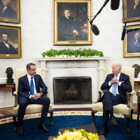 Συνάντηση Κυριάκου Μητσοτάκη με Τζο Μπαίντεν