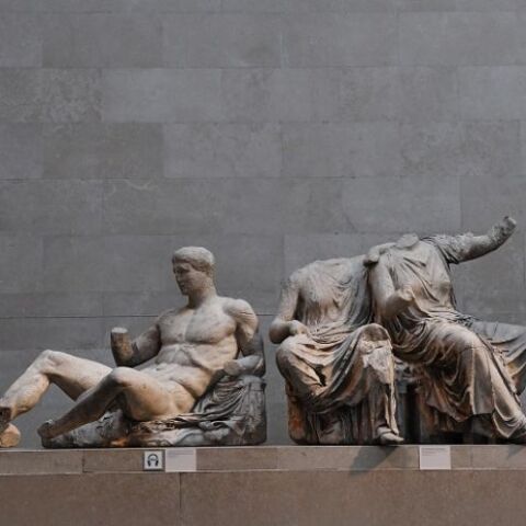 Γλυπτά του Παρθενώνα στο Βρετανικό Μουσείο © EPA / FACUNDO ARRIZABALAGA  