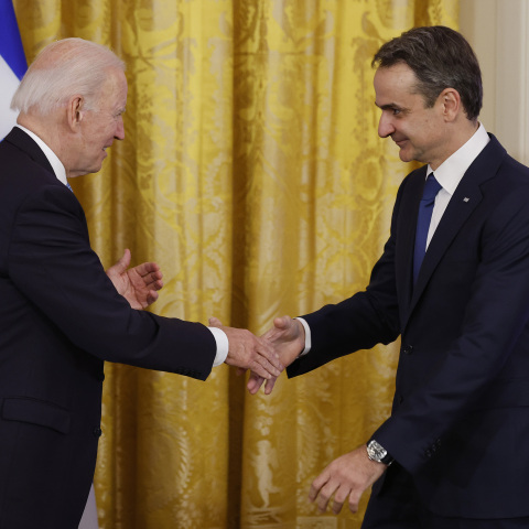 Τζο Μπάιντεν, Κυριάκος Μητσοτάκης