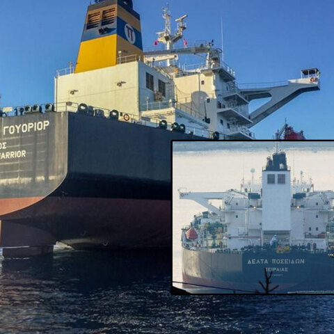 Τα ελληνικά τάνκερ Delta Poseidon και Prudent Warrior που κατέλαβαν Ιρανοί στον Περσικό