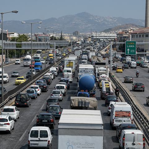 Κίνηση στους δρόμους της Αθήνας