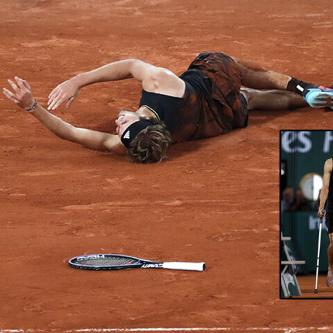 Στο Roland Garros ο Αλεξάντερ Ζβέρεφ τραυματίστηκε στον ημιτελικό με τον Ράφα Ναδάλ
