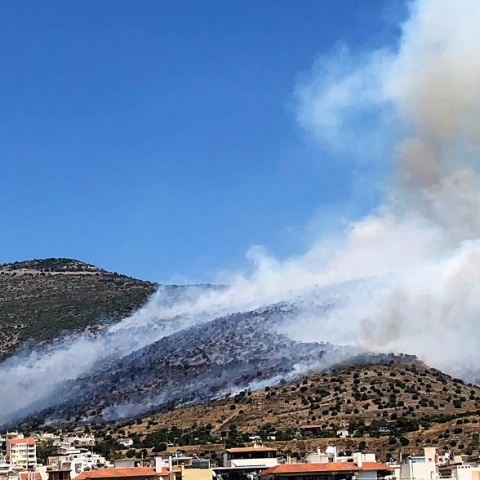Φωτιά στην Άνω Γλυφάδα