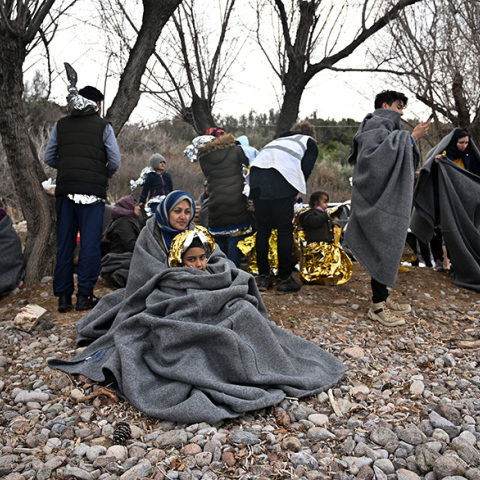 Διάσωση μεταναστών ανοιχτά της Μυτιλήνης
