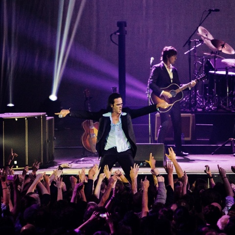 Στιγμιότυπο από συναυλία του Nick Cave