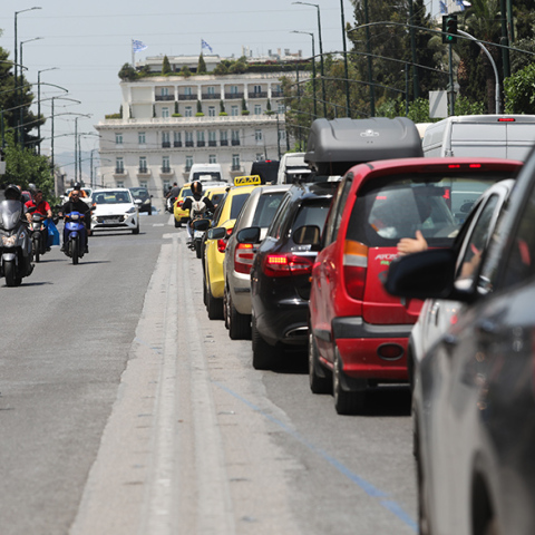 Μποτιλιάρισμα στους δρόμους της Αττικής (Φωτογραφία αρχείου)