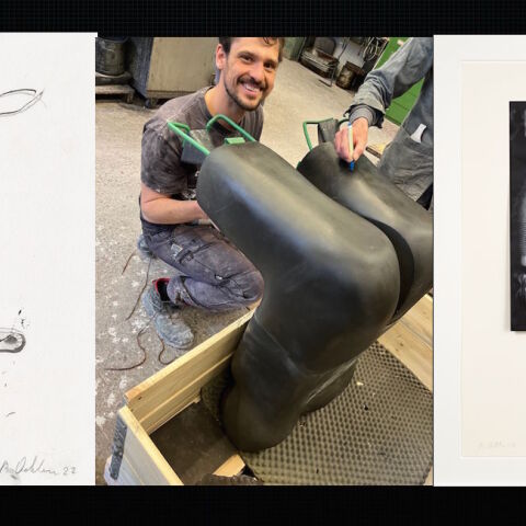 Ο εικαστικός Albert Oehlen και έργα του