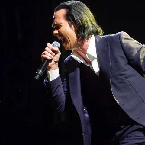 Στιγμιότυπο από τη συναυλία του Nick Cave στο Release Athens, στην Αθήνα