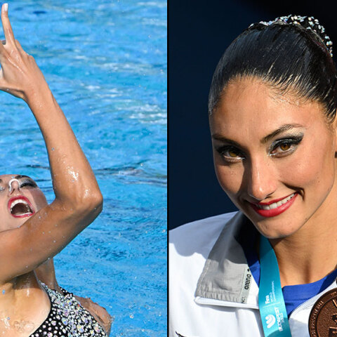 Η Ευαγγελία Πλατανιώτη με το δεύτερο χάλκινο μετάλλιο στο Παγκόσμιο Πρωτάθλημα στη Βουδαπέστη