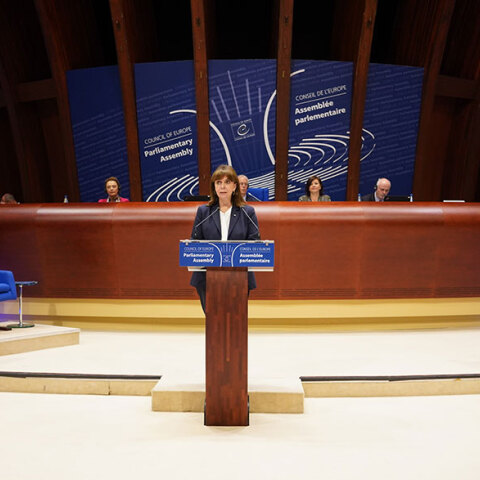 Η Κατερίνα Σακελλαροπούλου, Πρόεδρος της Δημοκρατίας, στο Συμβούλιο της Ευρώπης