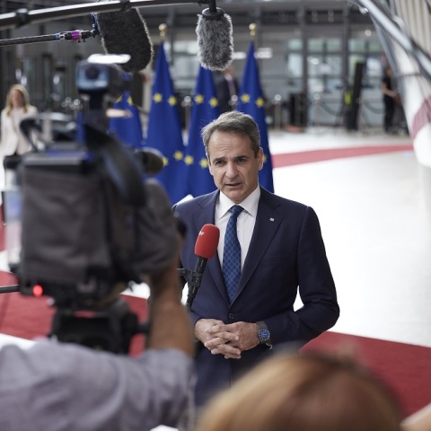 ΒΡΥΞΕΛΛΕΣ//Ο ΠΡΩΘΥΠΟΥΡΓΟΣ ΚΥΡΙΑΚΟΣ ΜΗΤΣΟΤΑΚΗΣ ΣΤΗ ΣΥΝΟΔΟ ΚΟΡΥΦΗΣ - ΔΥΤΙΚΩΝ ΒΑΛΚΑΝΙΩΝ (ΓΡ. ΤΥΠΟΥ ΠΡΩΘΥΠΟΥΡΓΟΥ/ΔΗΜΗΤΡΗΣ ΠΑΠΑΜΗΤΣΟΣ/EUROKINISSI)