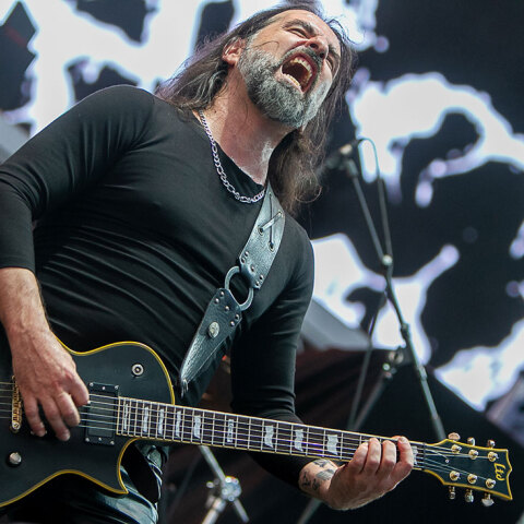 Στιγμιότυπο από τη συναυλία των Rotting Christ στο φεστιβάλ Release Athens