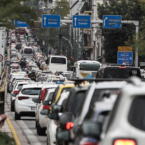 Μποτιλιάρισμα στην Αθήνα (Φωτογραφία αρχείου)