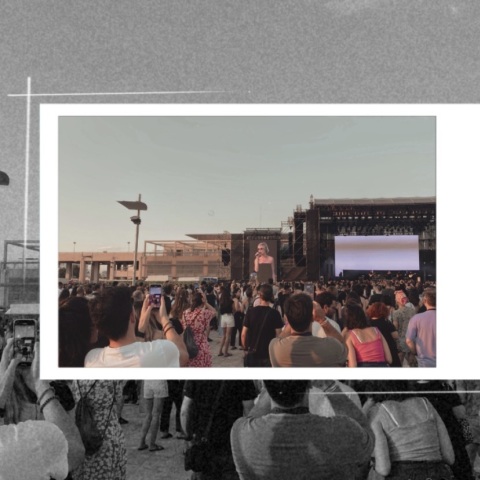 Στιγμιότυπο από τη συναυλία των Hooverphonic στο φεστιβάλ Release Athens