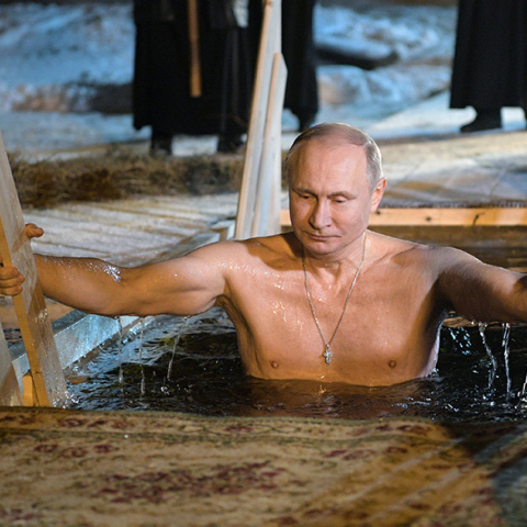 Ο Ρώσος πρόεδρος, Βλαντιμίρ Πούτιν, σε φωτογραφία χωρίς ρούχα