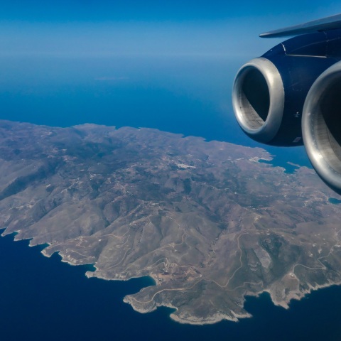 Αεροφωτογραφία από το Αιγαίο πέλαγος
