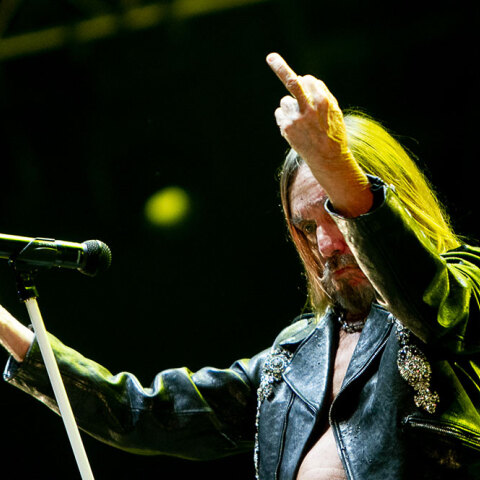 Στιγμιότυπο από τη συναυλία του Iggy Pop στην Αθήνα, στο φεστιβάλ Release Athens 2022