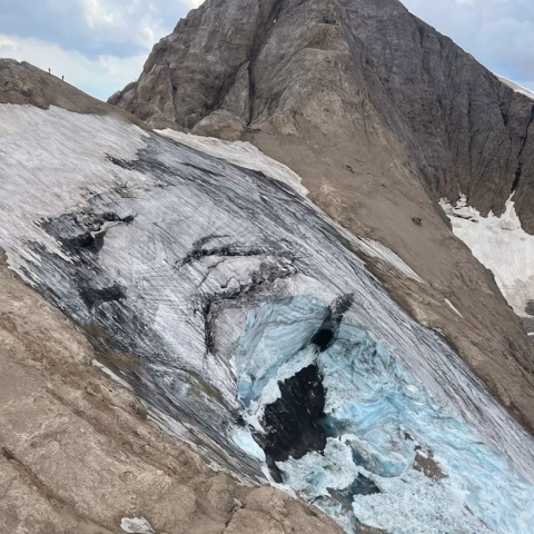 Ιταλία: Το σημείο από όπου αποκολλήθηκε το στρώμα χιονιού