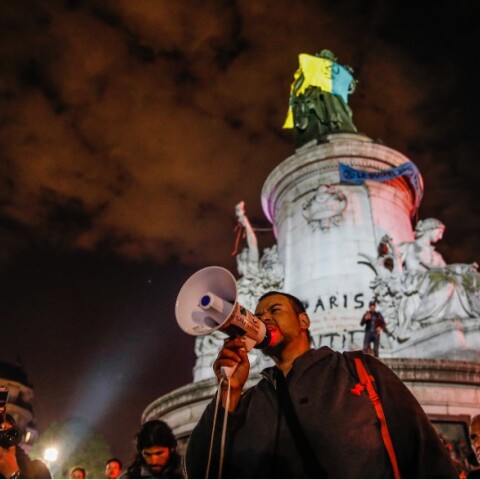 Διαδηλώσεις στο Παρίσι μετά την επανεκλογή Μακρόν