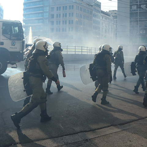  ΑΘΗΝΑ - ΕΠΕΙΣΟΔΙΑ ΜΕΤΑΞΥ ΜΕΛΩΝ ΤΟΥ ΚΚΕ ΚΑΙ ΤΗΣ ΑΣΤΥΝΟΜΙΑΣ 