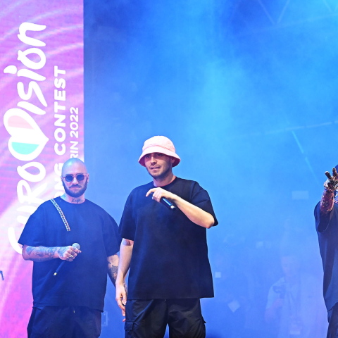 Eurovision 2022 - Στιγμιότυπο από την εμφάνιση των Kalush Orchestra