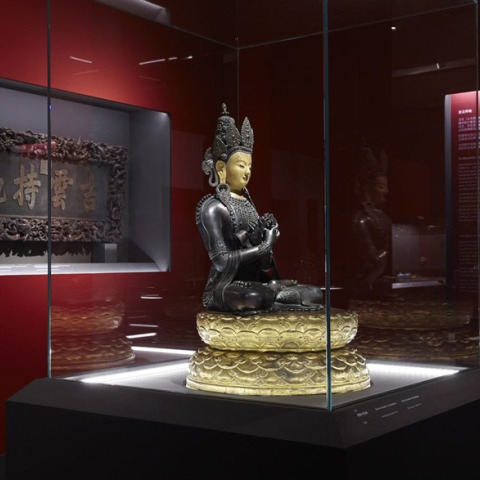 Χάλκινο αγαλμάτιο του αρχέγονου Βούδα Vajradhara Δυναστεία Qing, Βασιλεία Qianlong (1735 – 1796)