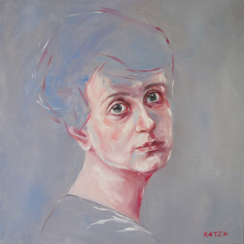 Προσωπογραφία της Αγγελικής Χατζημιχάλη από την Κατερίνα Χατζή