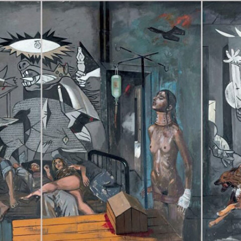 Κυριάκος Κατζουράκης, Αναφορά στη Γκουέρνικα