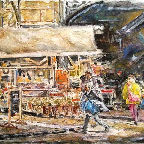 Χρώμα σε Νερό: Έκθεση σύγχρονης υδατογραφίας στην Chili Art Gallery / Έργο του Νεκτάριου Σταματόπουλου