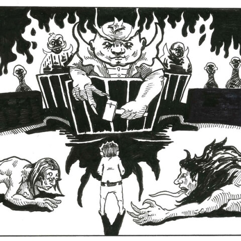 Γιάννης Γαλαίος / Oresteia Reversed - Έκθεση κόμικς εμπνευσμένων από την Ορέστεια στο ΙΜΚ