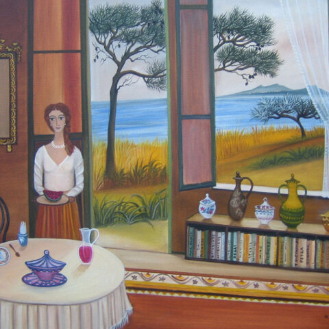 Νίκη Ελευθεριάδη «Ζωγραφίζοντας πάνω στον πηλό», Ίδρυμα Παναγιώτη και Έφης Μιχελή