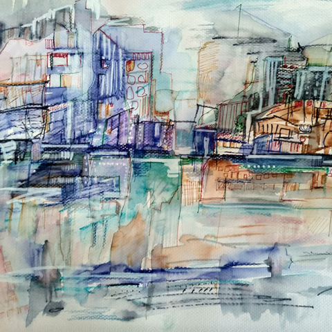 Chili Art Gallery: Έκθεση σύγχρονης υδατογραφίας “Χρώμα σε Νερό 3 – Θάλασσα & Πόλη”